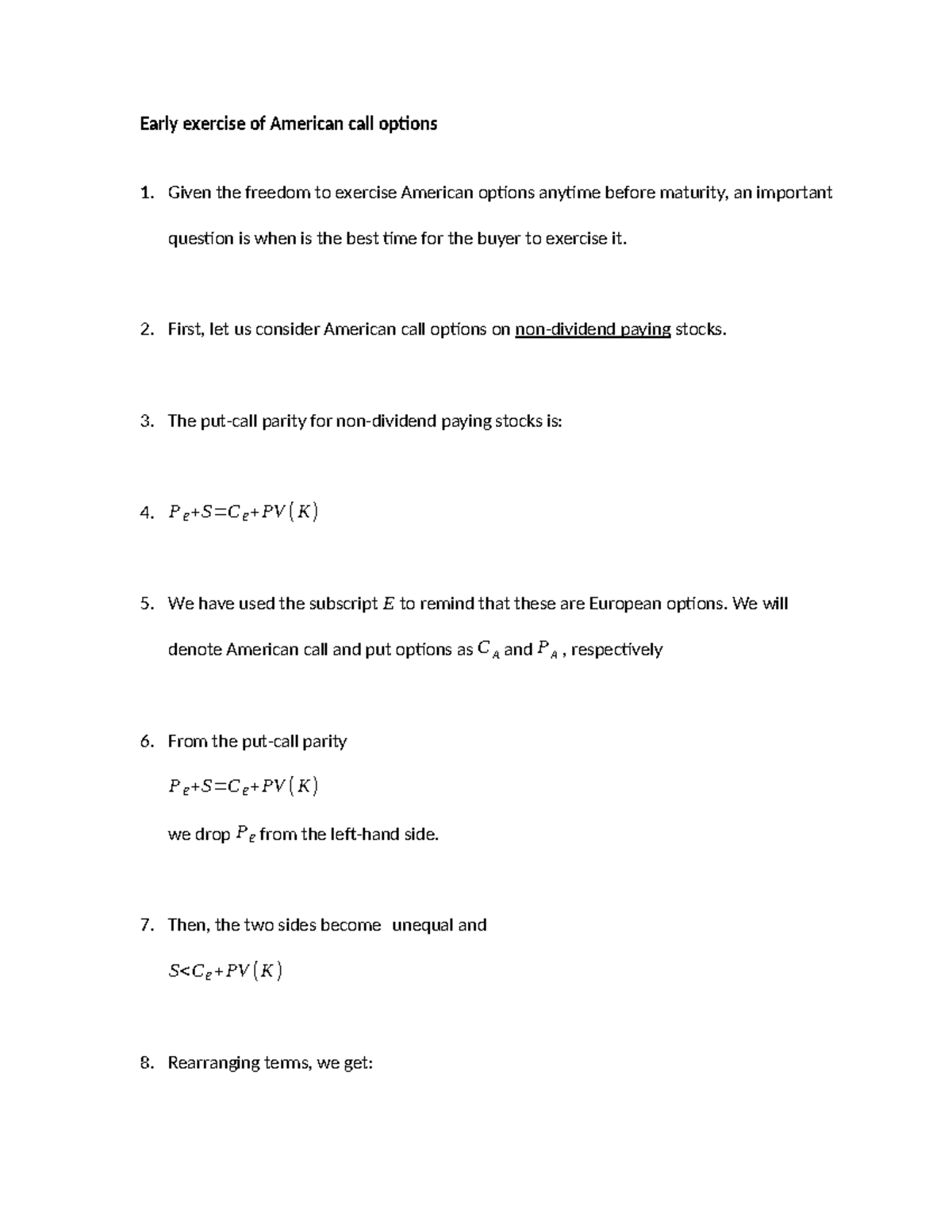 2-Step Binomial Trees for Pricing American Options (FIN 301) - Studocu