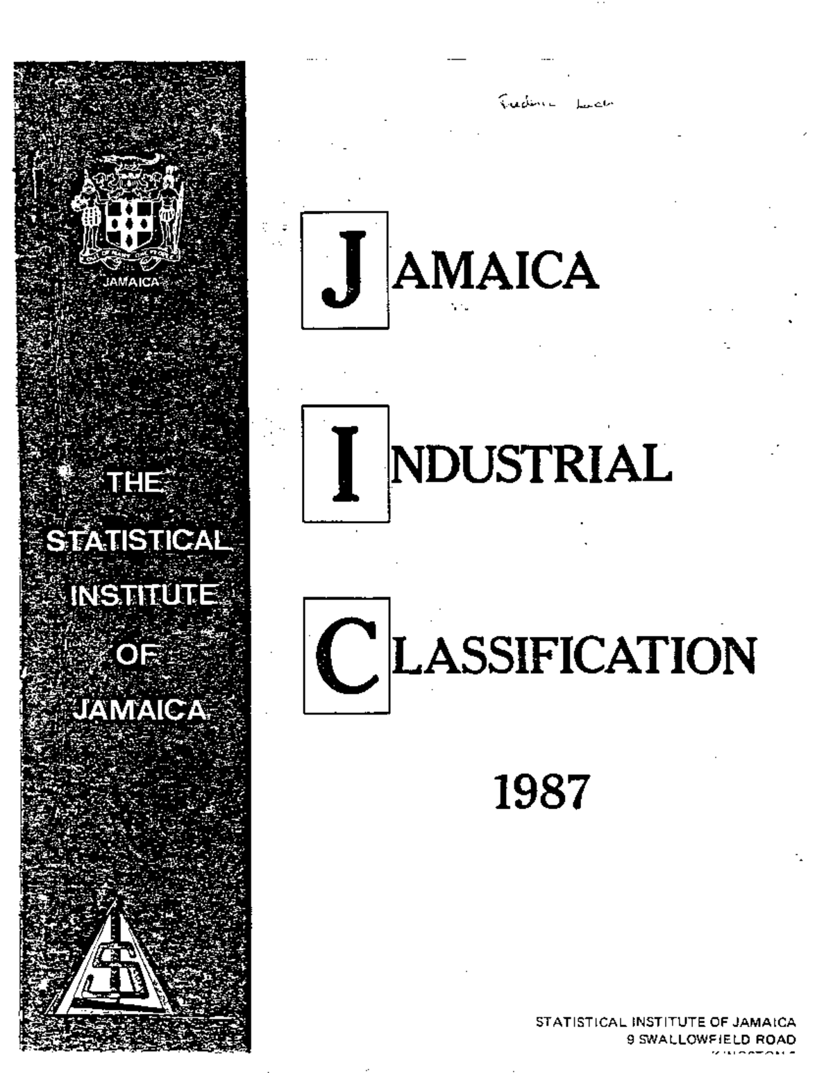 1988-JAM01a - Jamaica Industrial Classification Revision Overview - Studocu