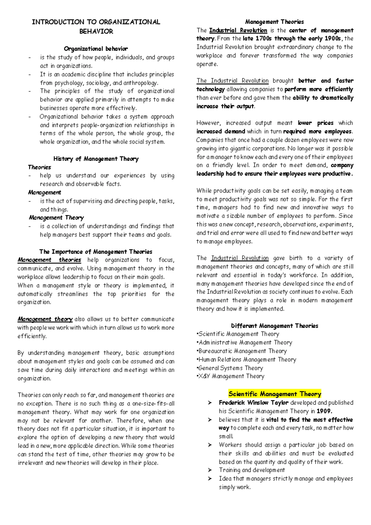 Motivation in the Workplace: Key Theories and Insights (Chapter 6 ...