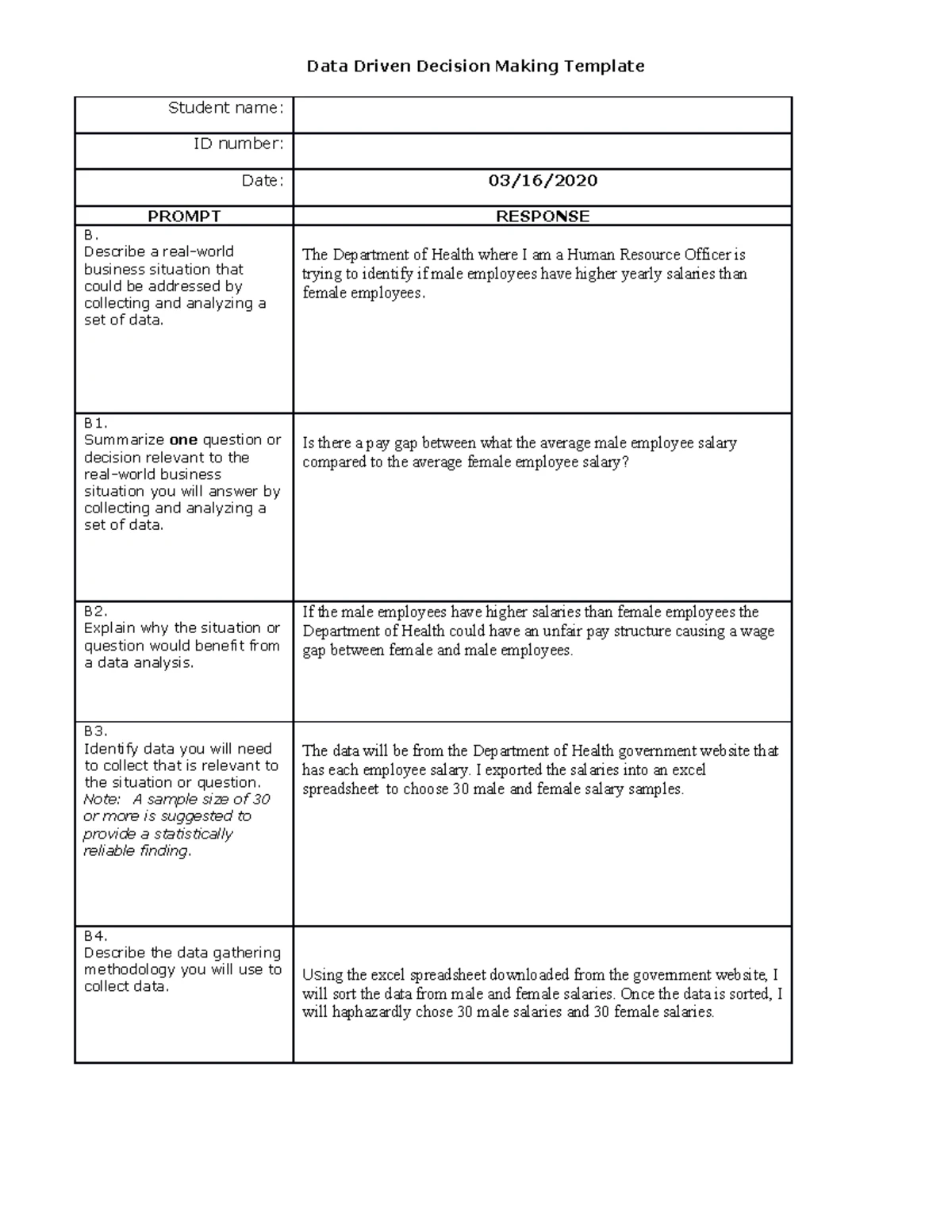 C207 Task 1 - Pass - Data-Driven Decision Making Task 1 Template ...