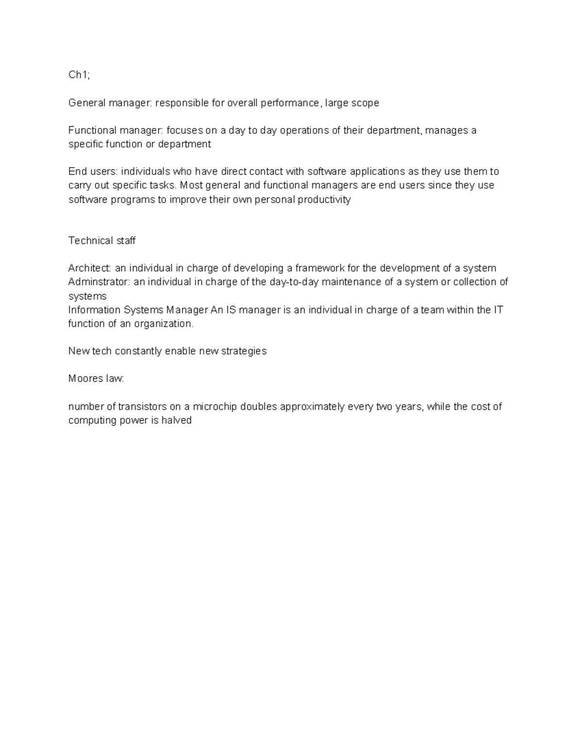 IS 101: Notes on Information Systems for Learning & Management - Studocu