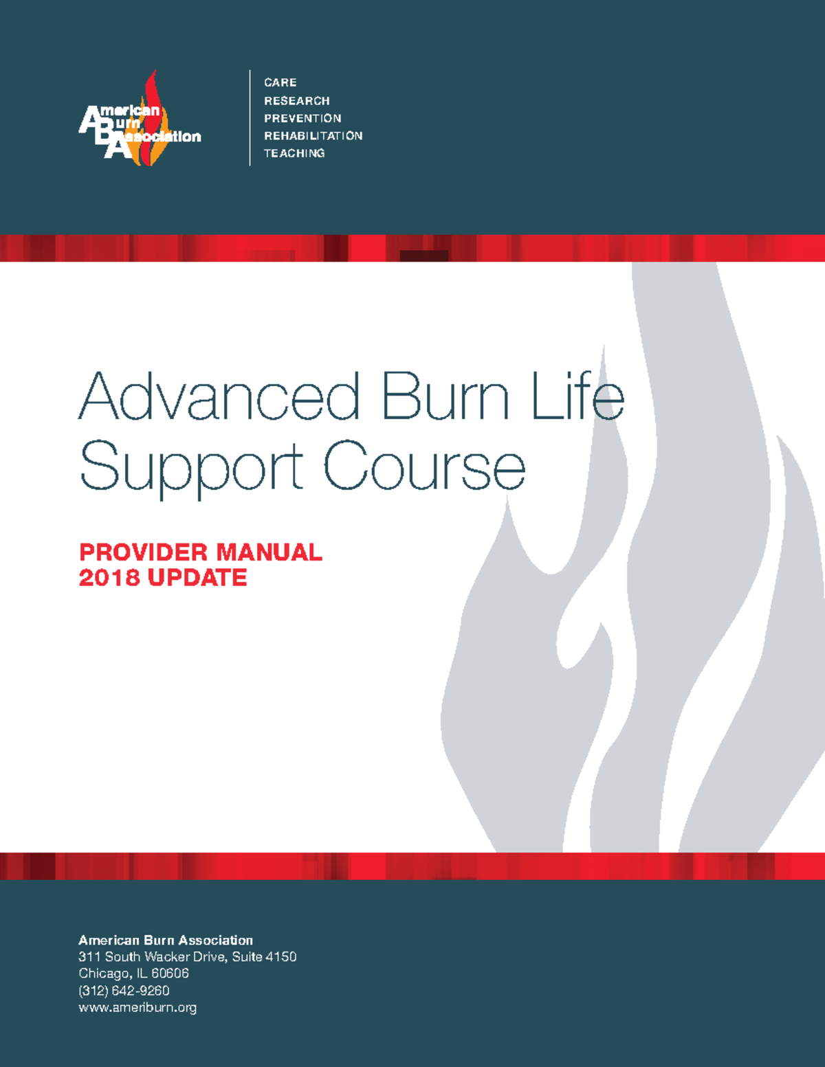 2018 ABLS Provider Manual: Advanced Burn Life Support Guidance - Studocu