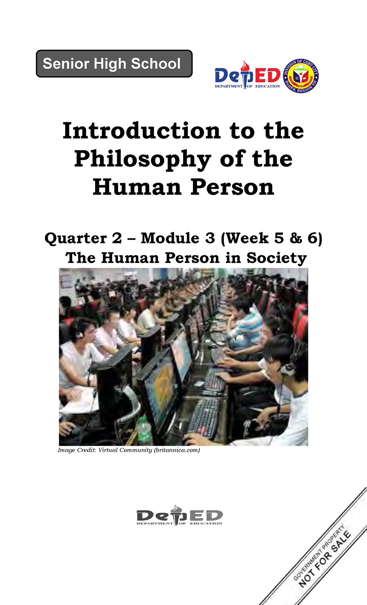 Q2: Intro to Philosophy of the Human Person - Module 3 Insights - Studocu