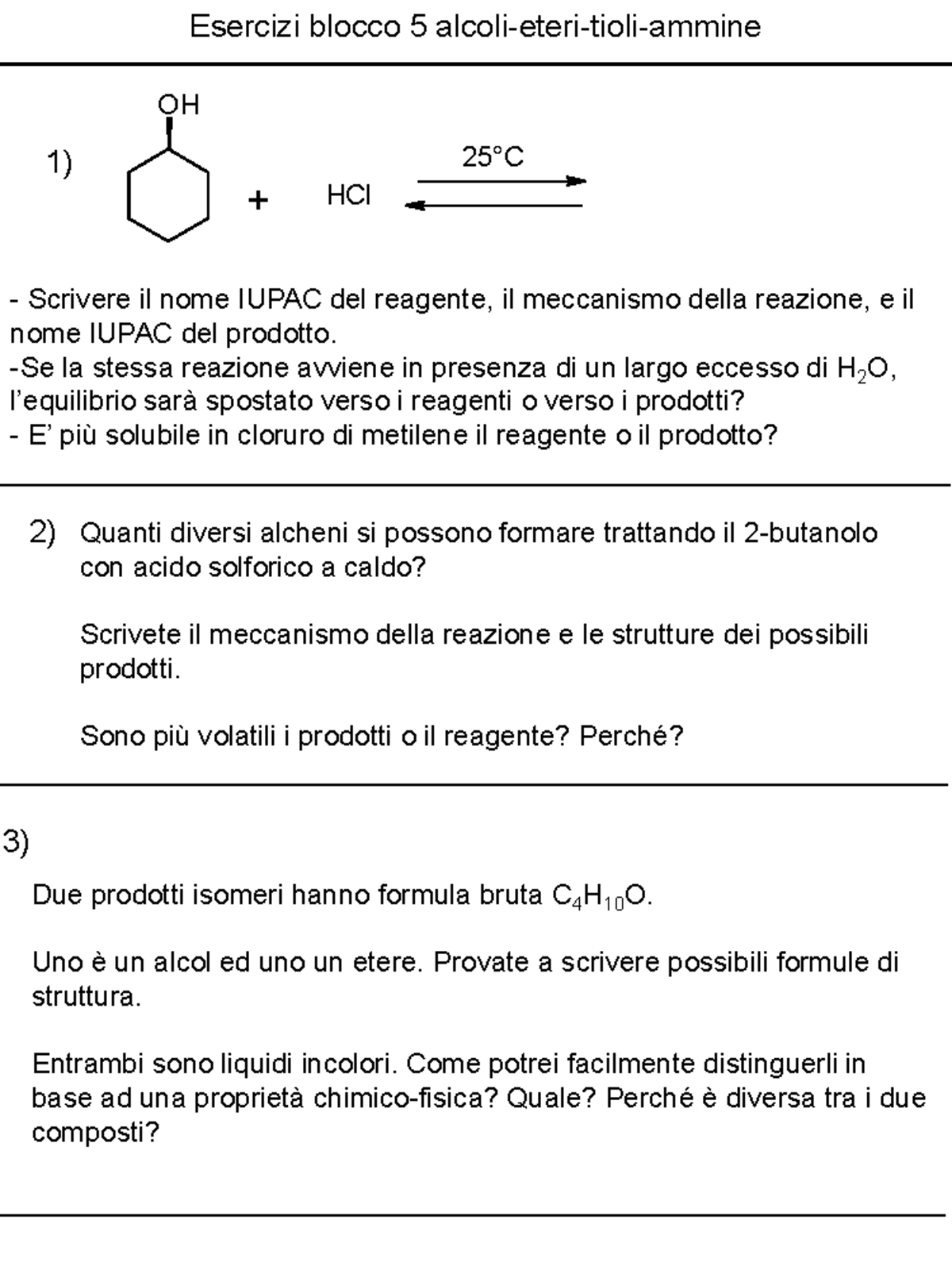 guida ragionata allo svolgimento degli esercizi di chimica organica