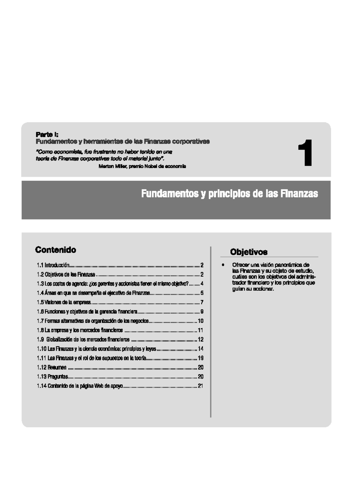 Capítulo 1: Fundamentos y Principios de Finanzas Corporativas (ECON 101 ...