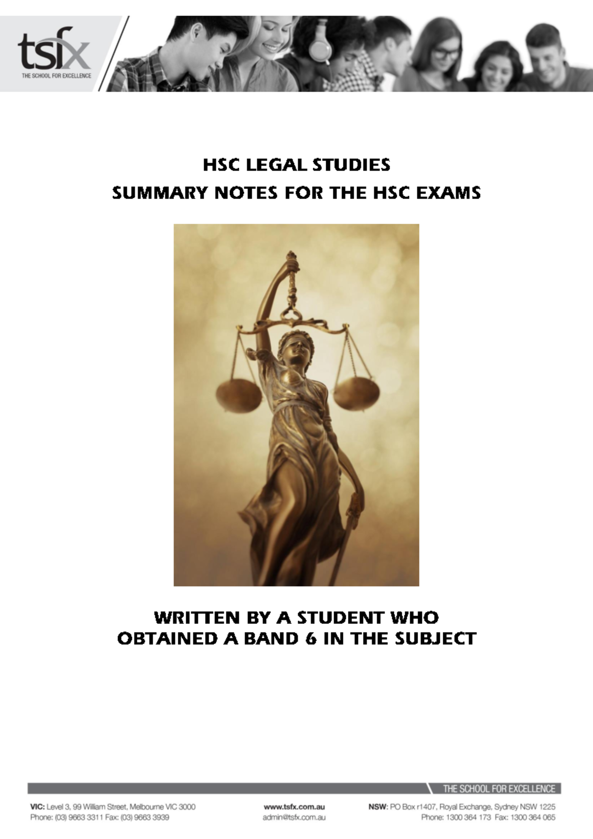 HSC 2019 Legal Studies Notes: CORE 1 - The Nature of Crime - Studocu