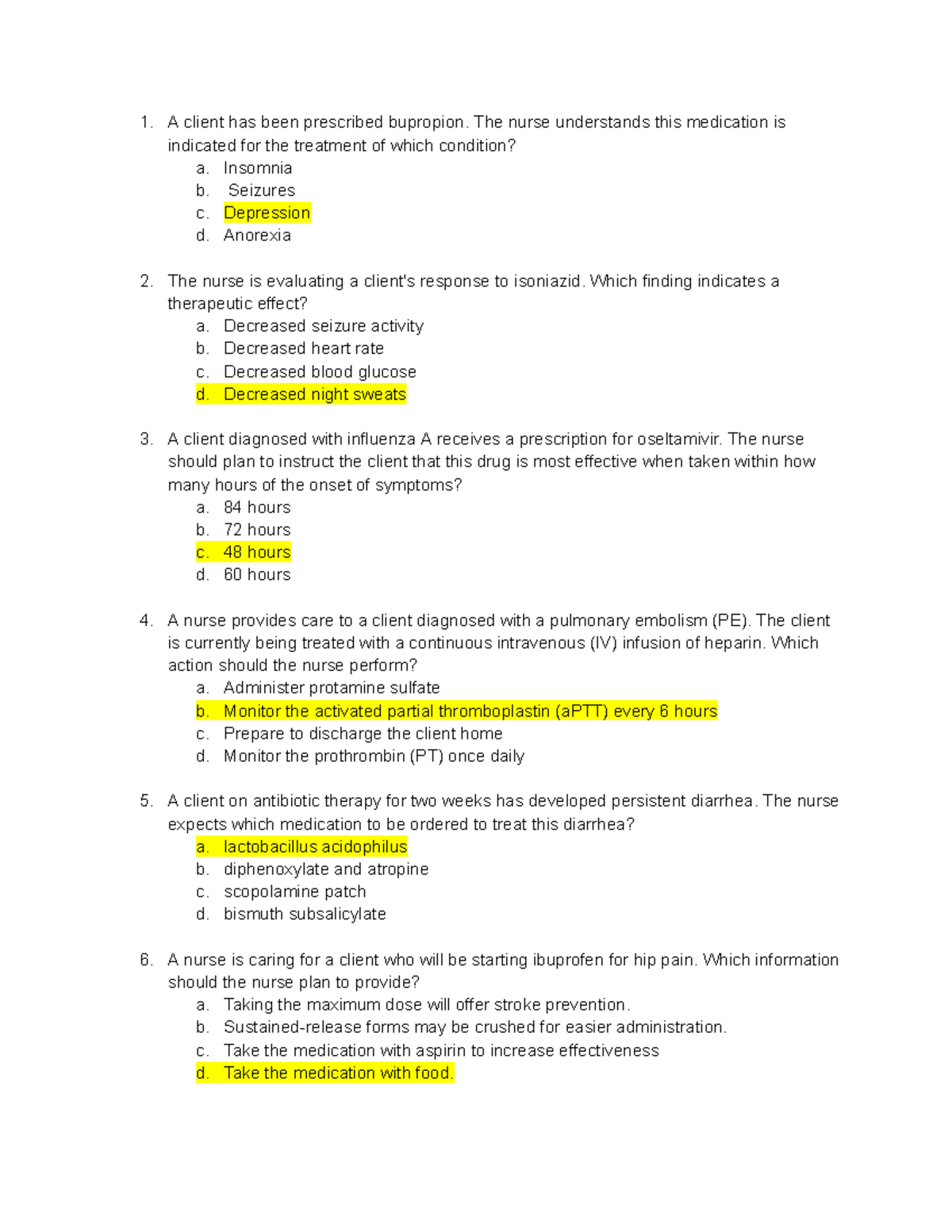 Pharm 101 Final Exam Study Guide: Key Questions and Answers - Studocu