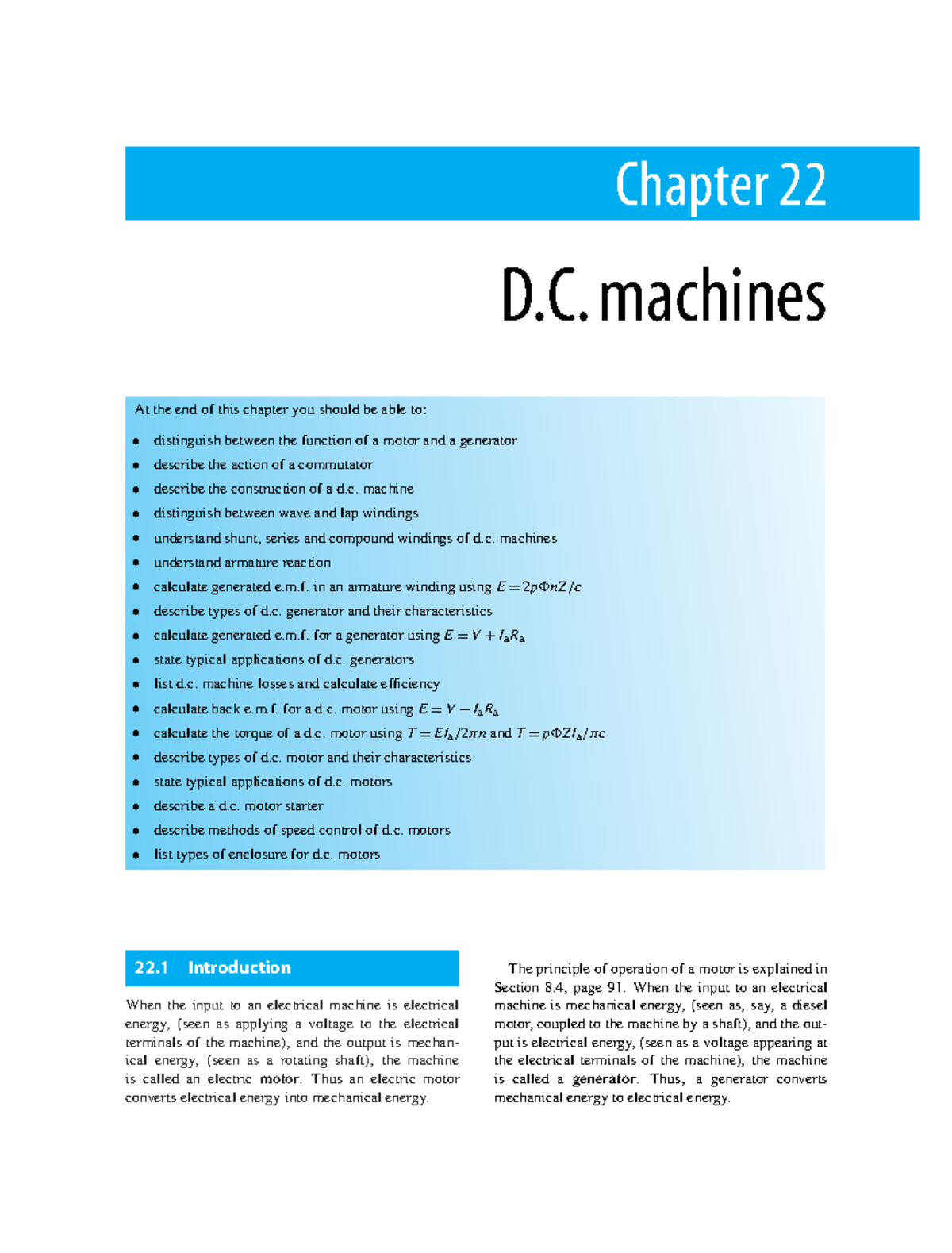 DC Machines - Chapter 22 Revision Notes for Electrical Engineering ...