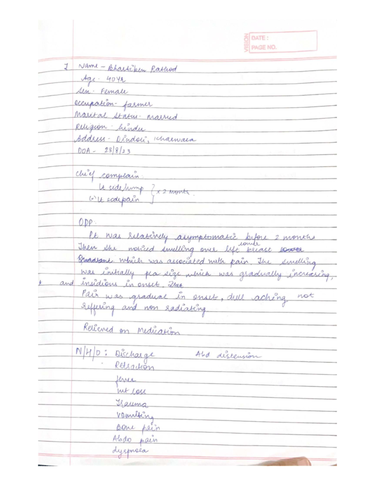 Breast Cancer - Clinical Notes (Course Code: MED101) - Studocu