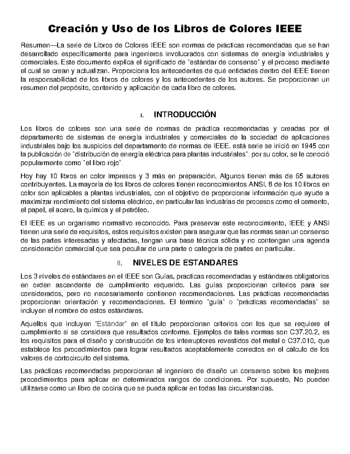 Resumen unidad 2 - instalaciones eléctricas industriales - TECNOLÓGICO ...