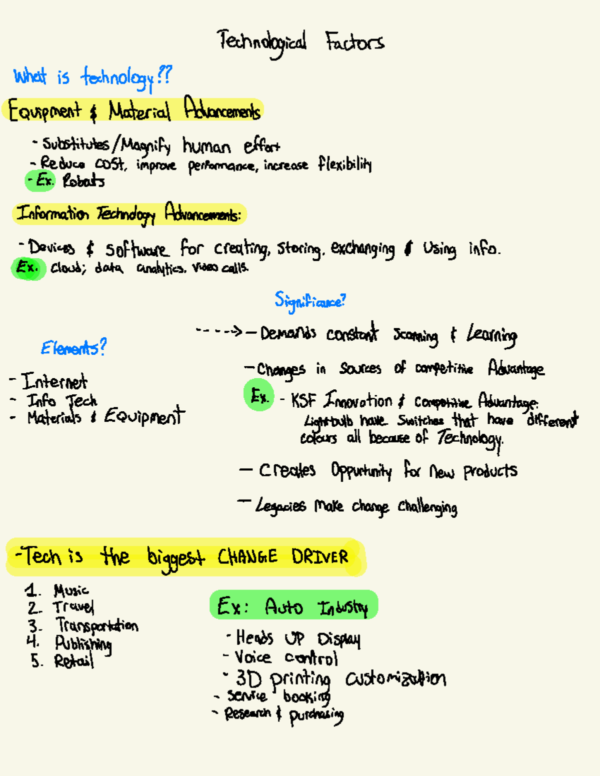 Tech Notes - tech - Technological Factors What is technology ...