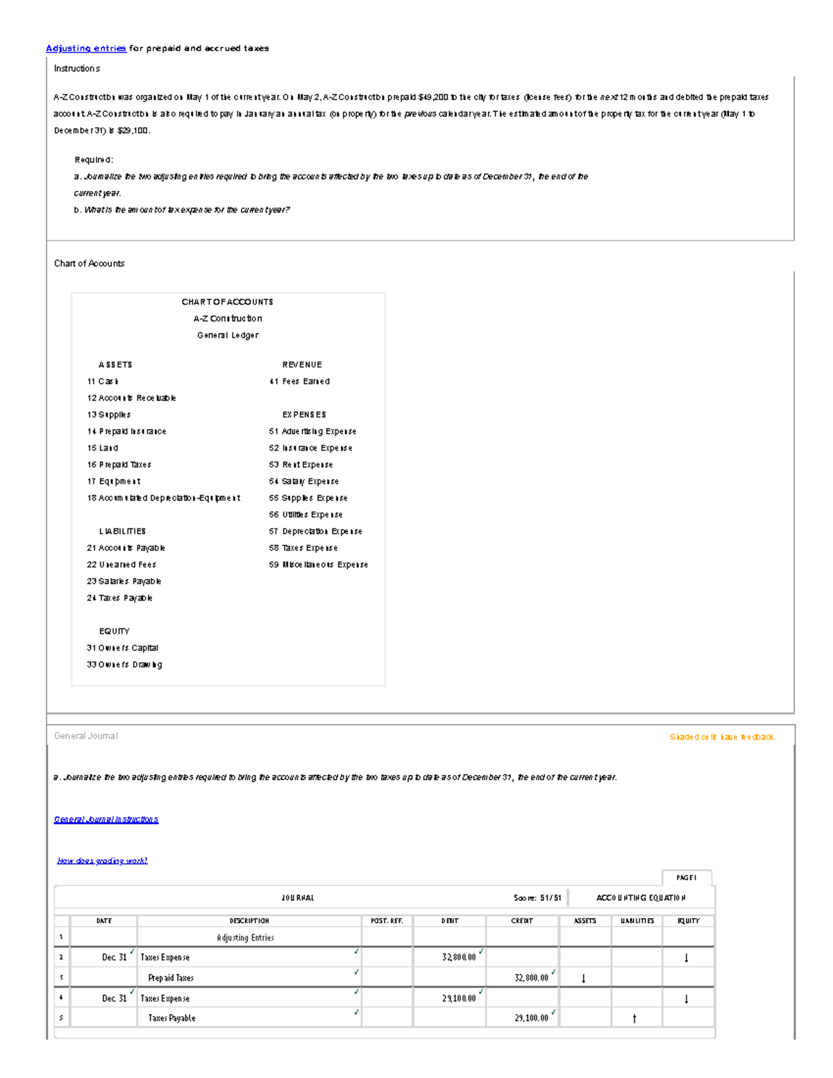 Adjusting Entries for Prepaid and Accrued Taxes - ACCT 101 - Studocu