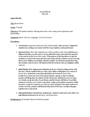 Chapter 4 Summary Assignment - EDU 32300 Chapter 5 Assignment What are ...