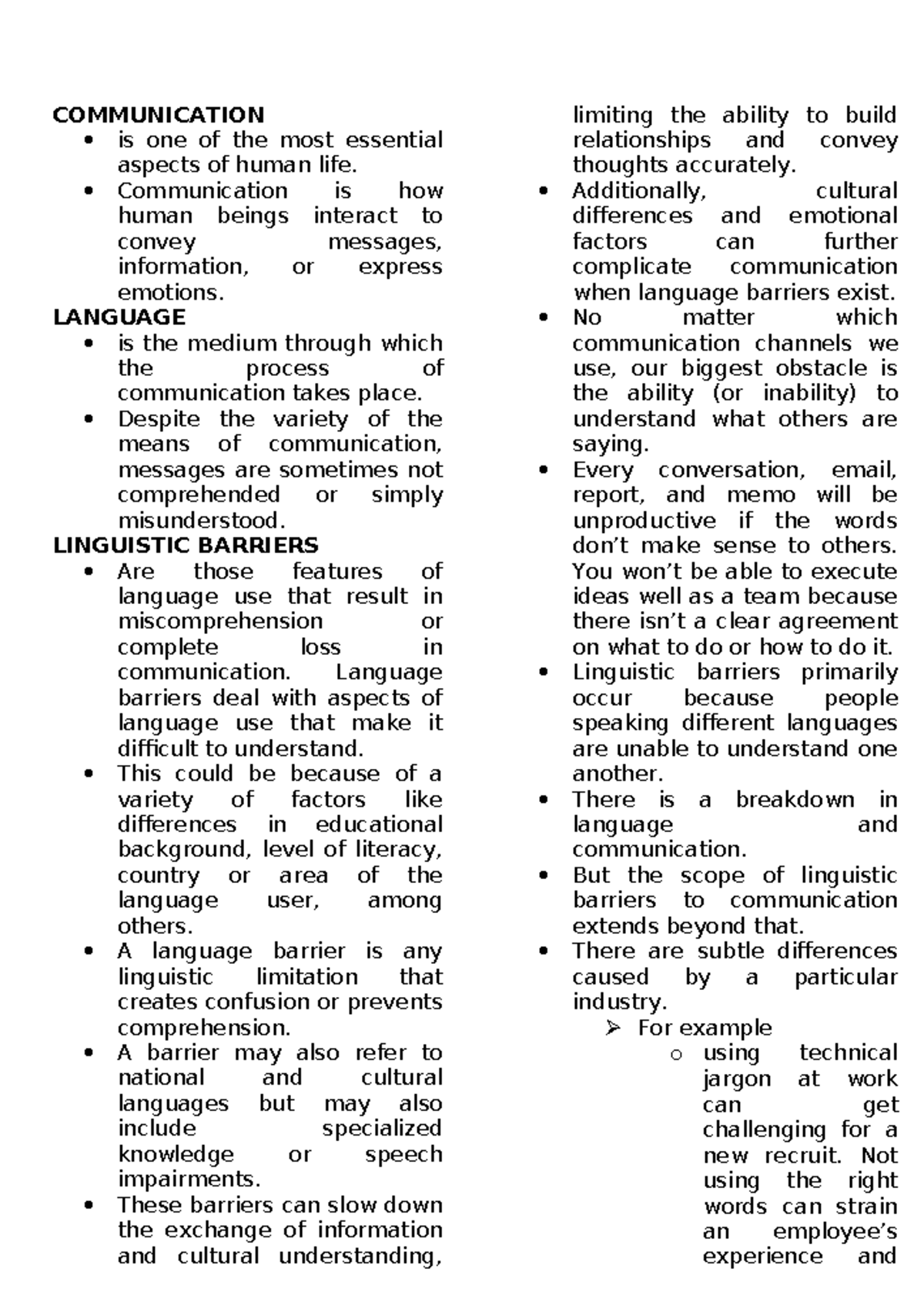 Communication - COMMUNICATION is one of the most essential aspects of ...