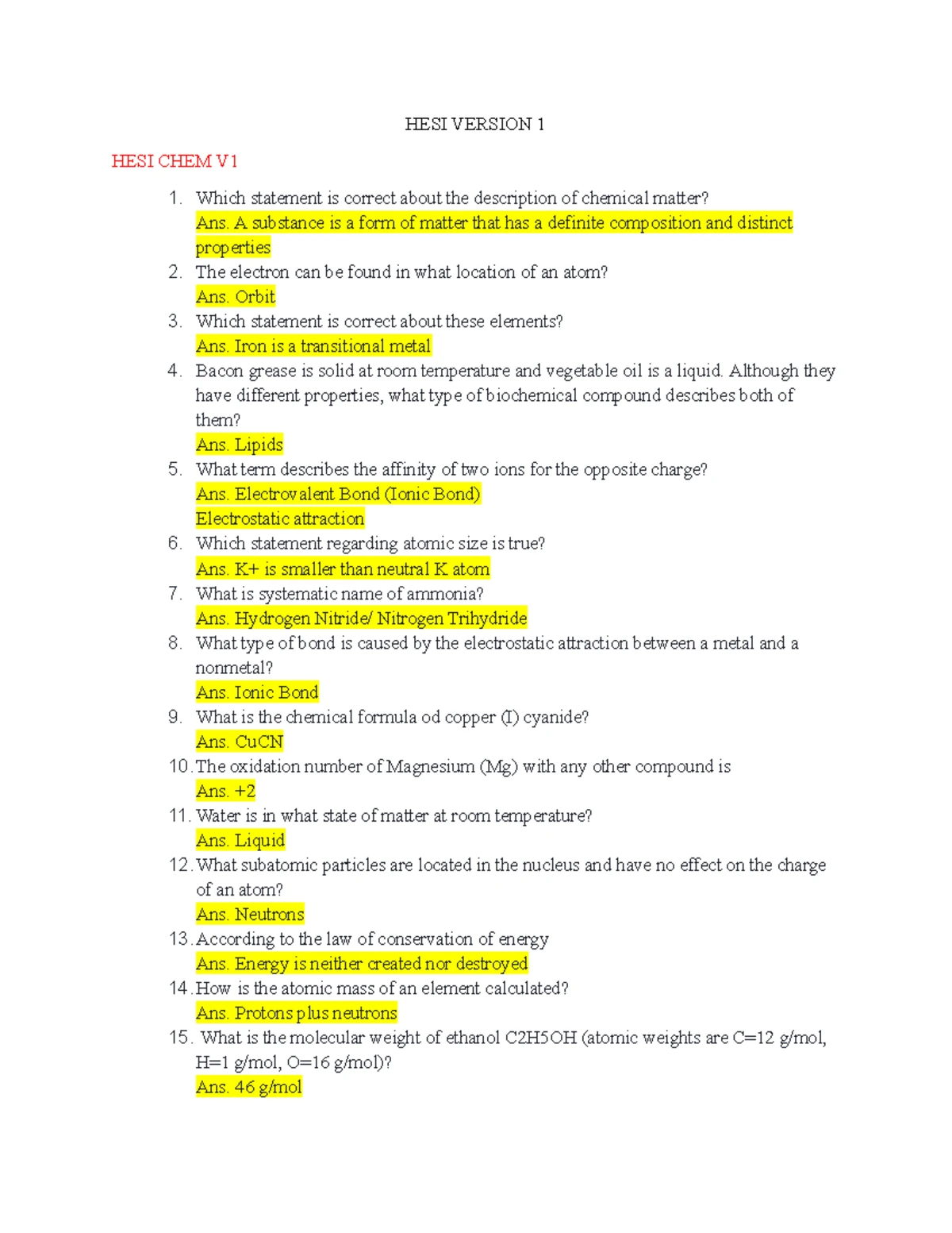 Evolve HESI PEDS Practice Test Q&A for Nursing Students - Studocu
