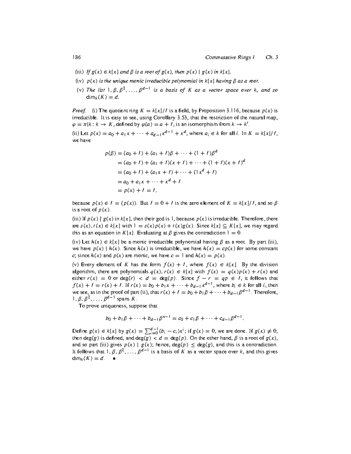 0202-0204 - Commutative Rings & Field Extensions Ch. 3 Notes - Studocu