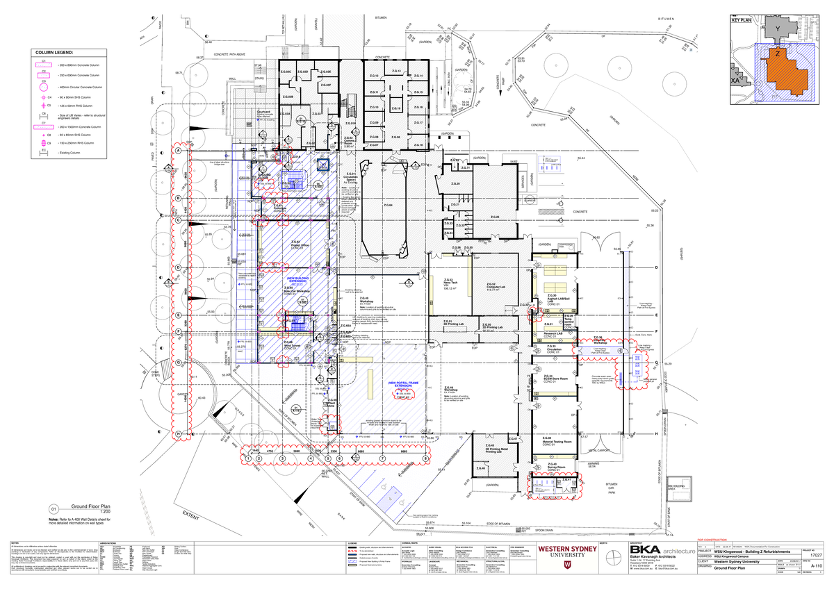 A-110 Ground Floor Plan - ABREVIATIONS ADJ AC AdjustableAir ...