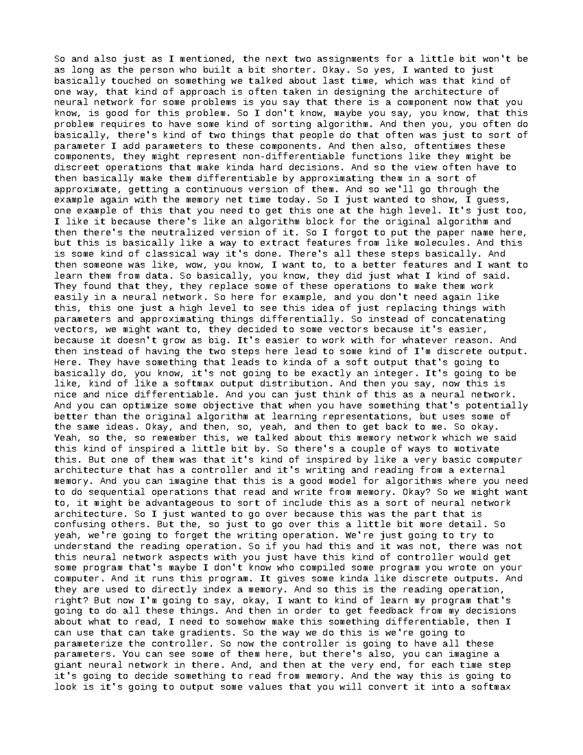 826028 - Lecture Notes on Memory Networks and Attention Mechanisms ...