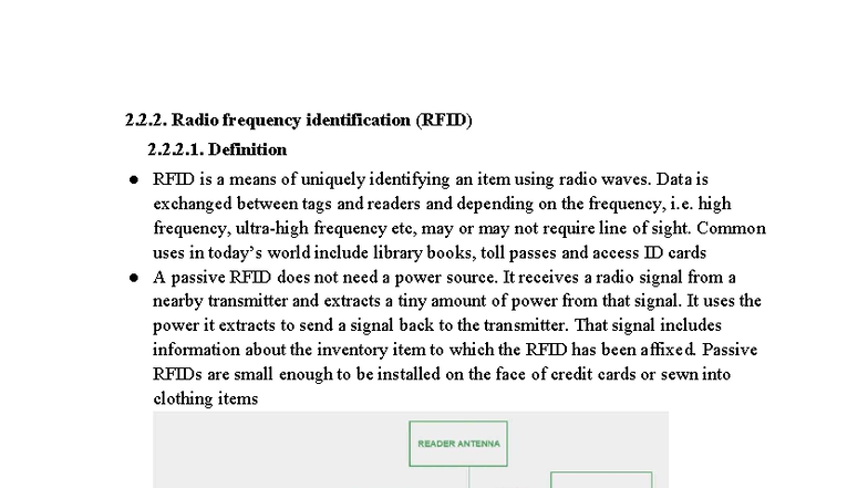 RFID Technology Overview - Class Notes for Course 2.2.2 - Studocu