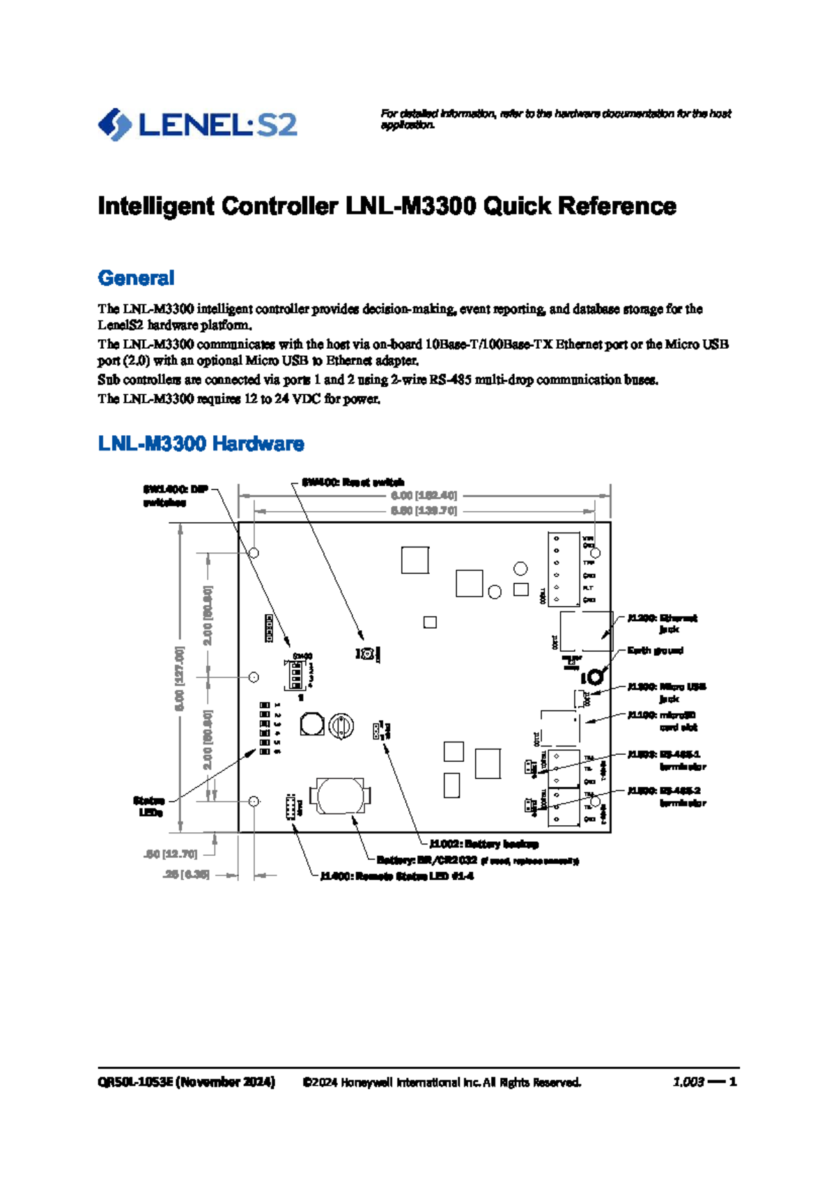 Intelligent Controller Overview - Lenel LNL-M3300 - Studocu