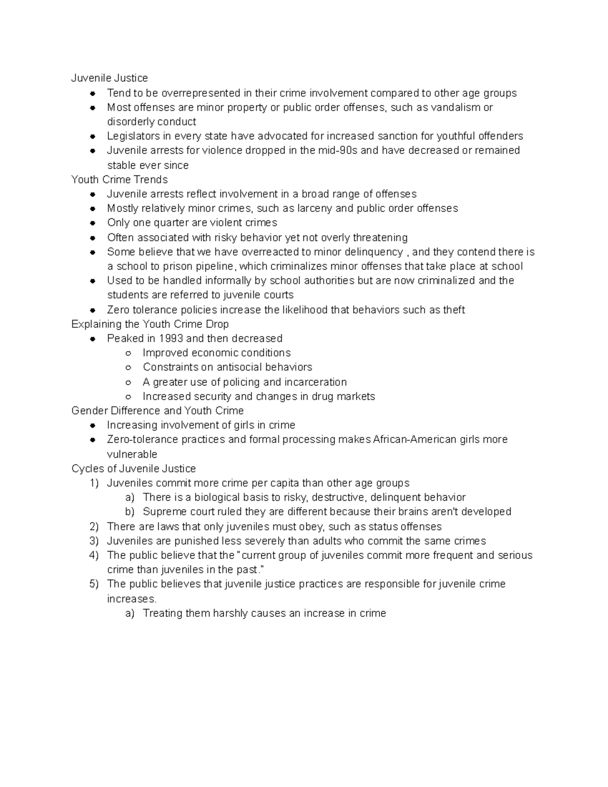 Chapter 14 - Juvenile Justice Insights - Prof. Eric Johnson - Studocu