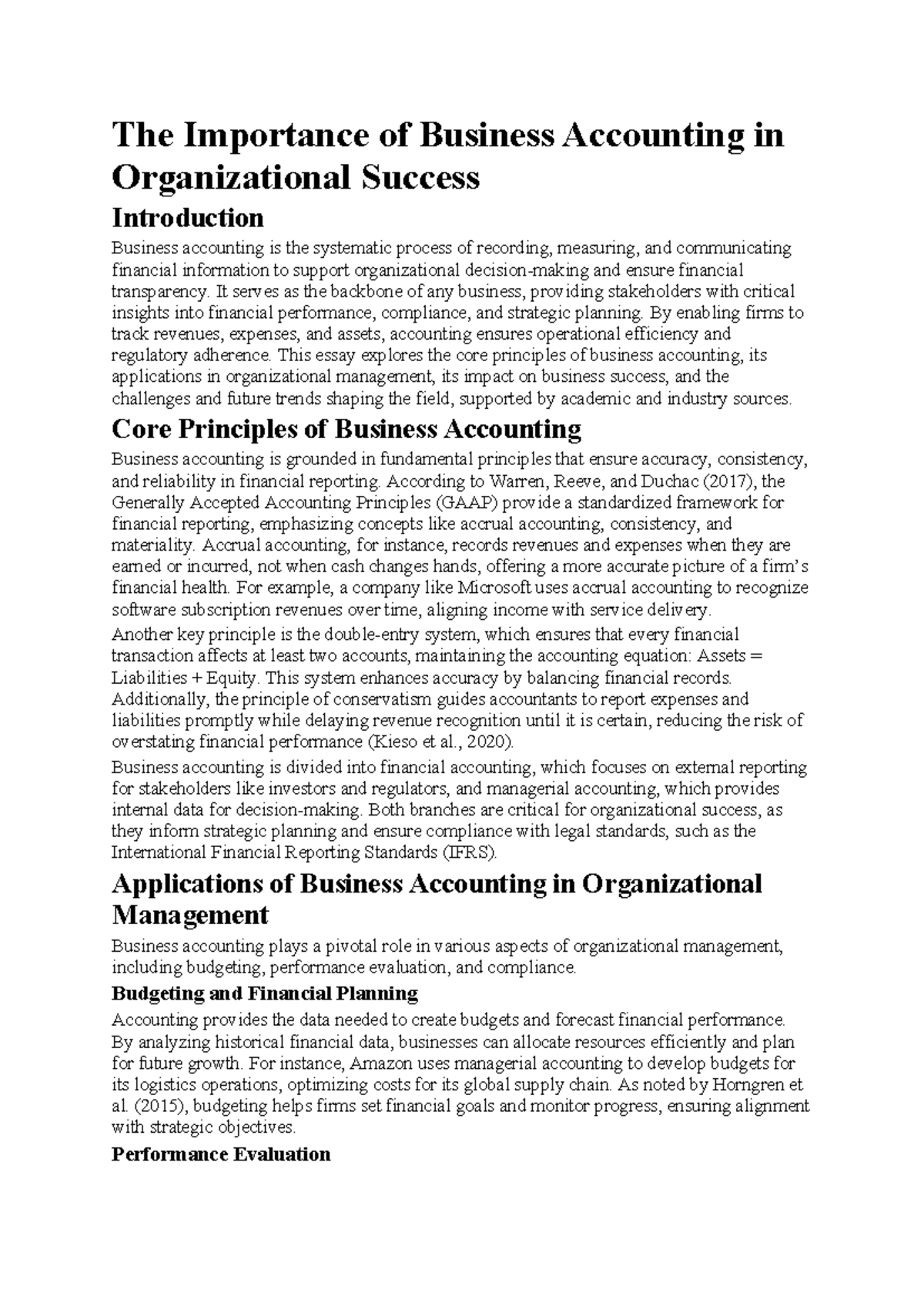 The Role of Business Accounting in Organizational Success: An Overview ...