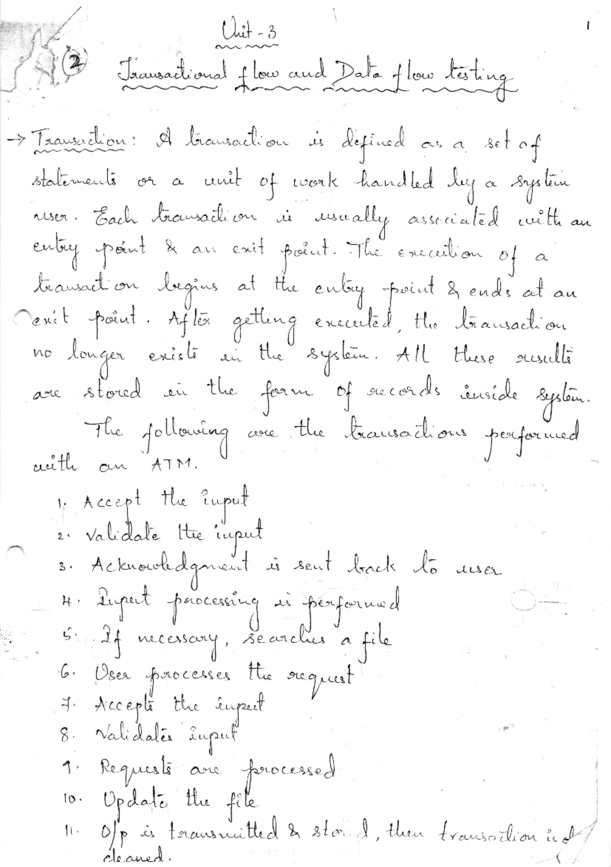Unit 2 written notes - @ 7' J^.rr*^&.""-.\ Lr- o. J. >-V- l*, "t-t "l-u ...