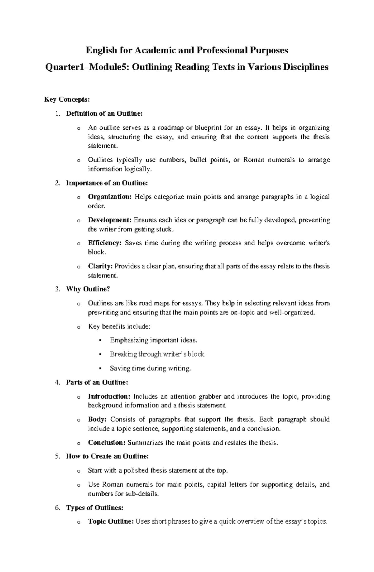 EAPP - GDSF - English for Academic and Professional Purposes Quarter1 ...