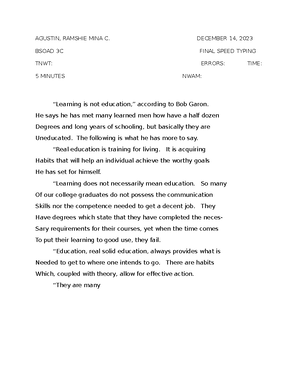 Abstract - none - ABSTRACT Title : THE CHALLENGES OF WORKING STUDENTS ...