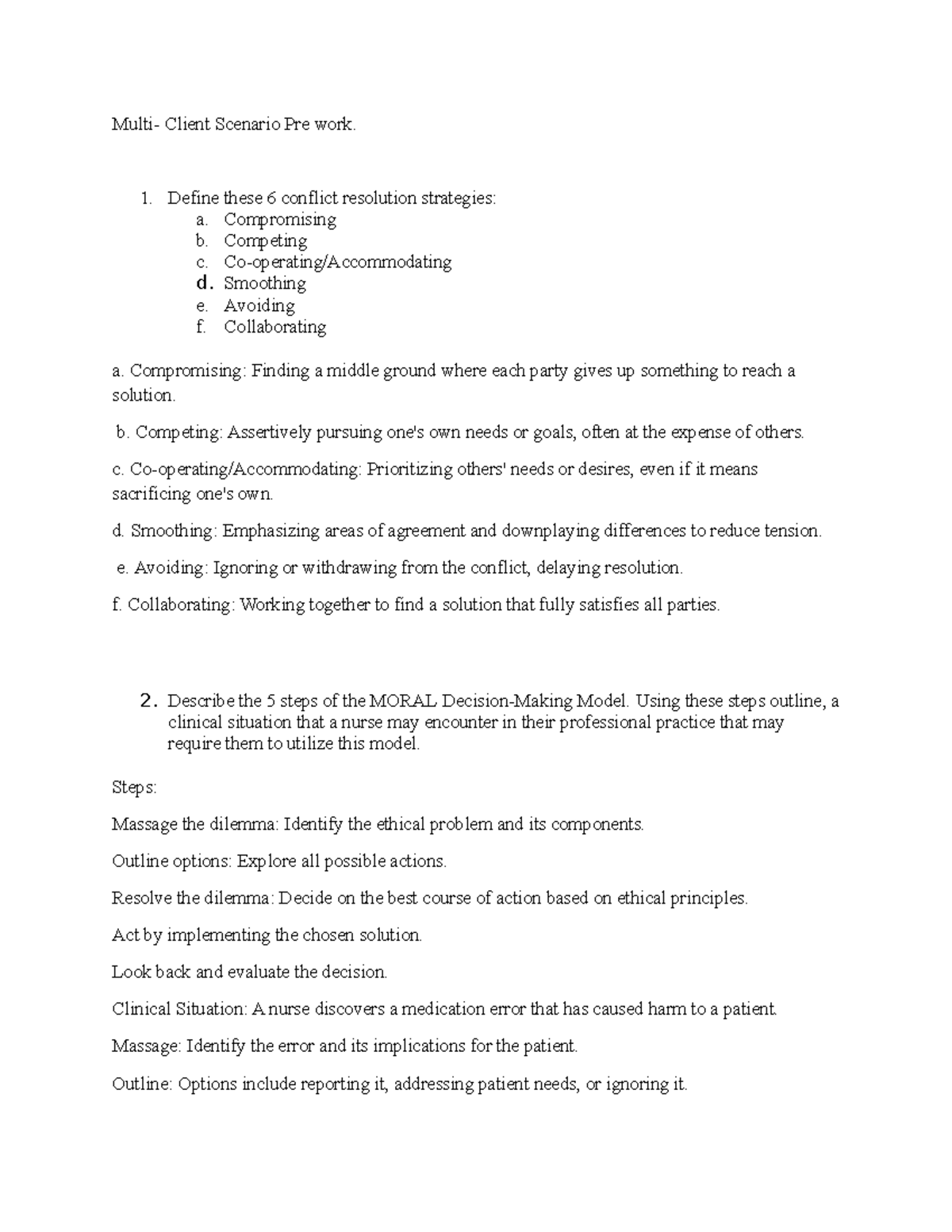 Multi Client prework - IHUMAN - Multi- Client Scenario Pre work. 1 ...