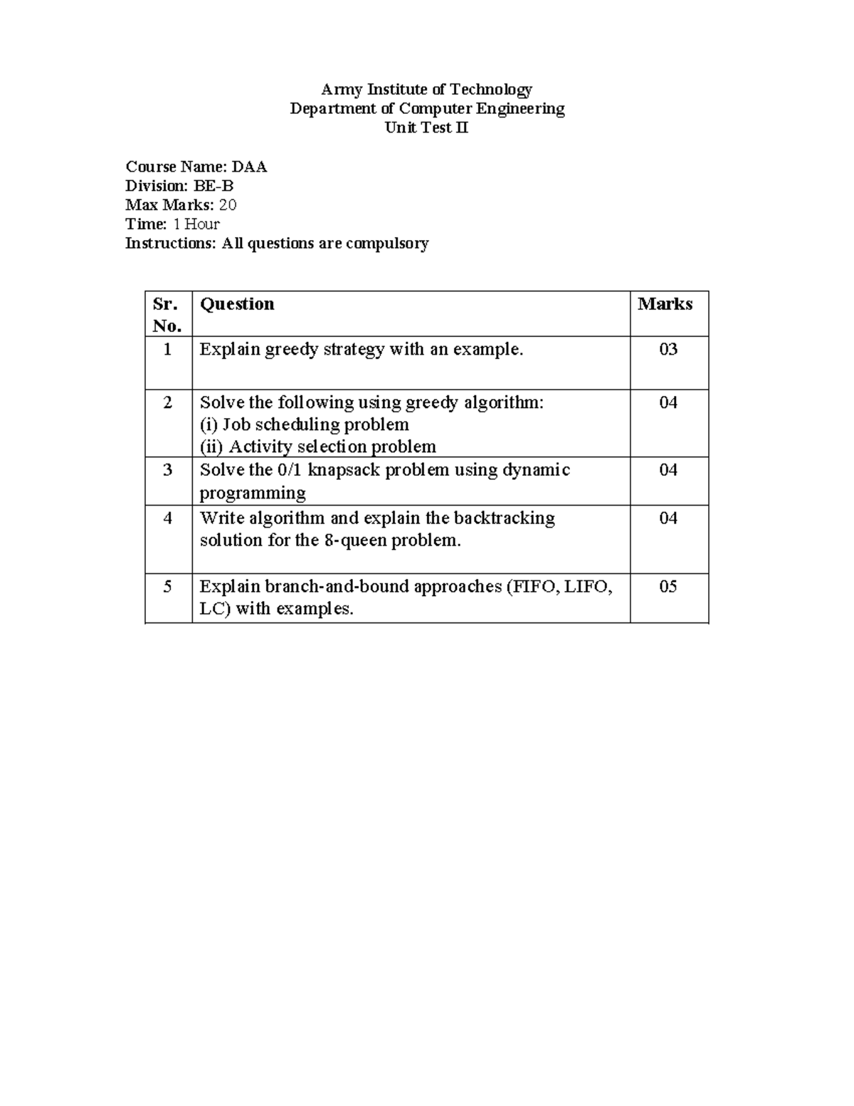 DAA UT2 - Lan Manual - Army Institute of Technology Department of ...