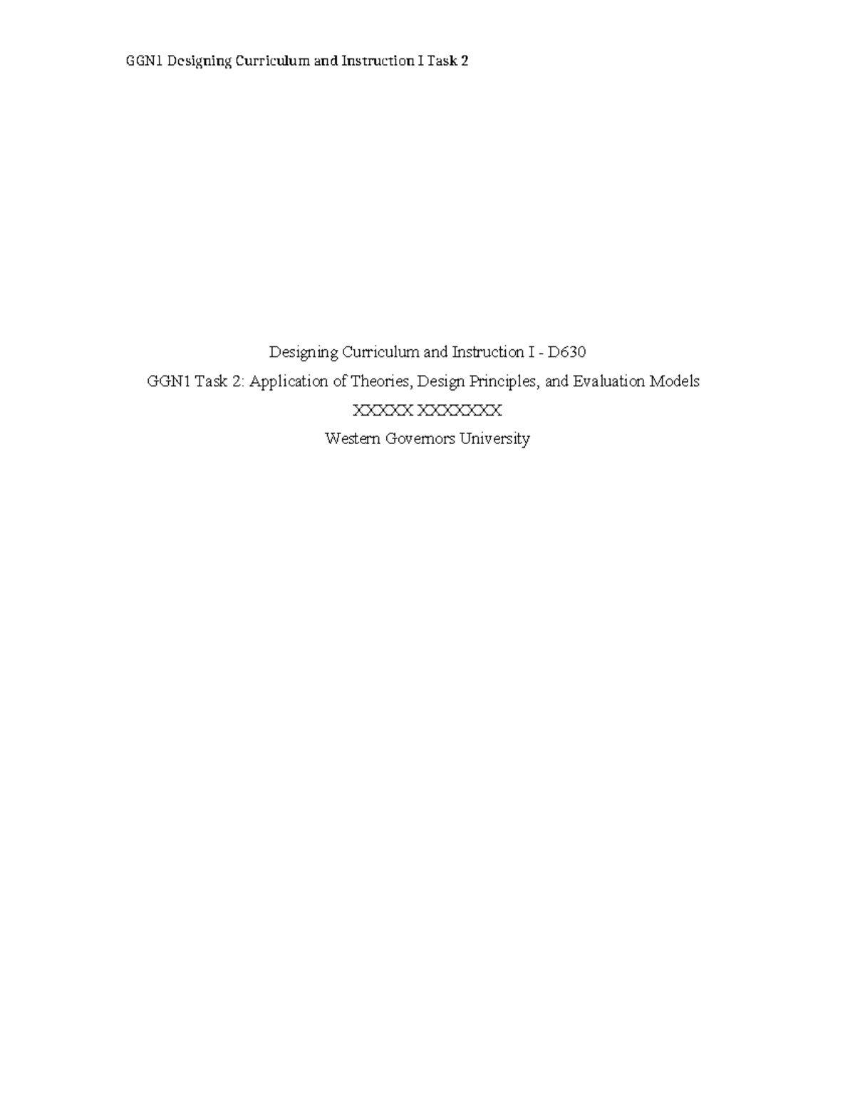 GGN1 Task 2: Evaluation of Animation 2 Curriculum Using CIPP Model ...