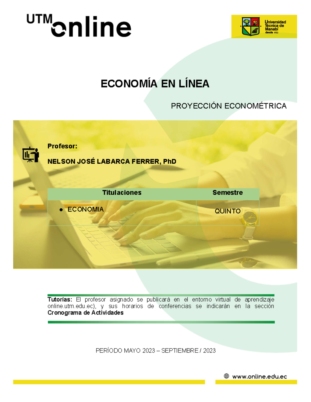 Unidad 1 - Introducción a la Proyección Econométrica en Economía - Studocu