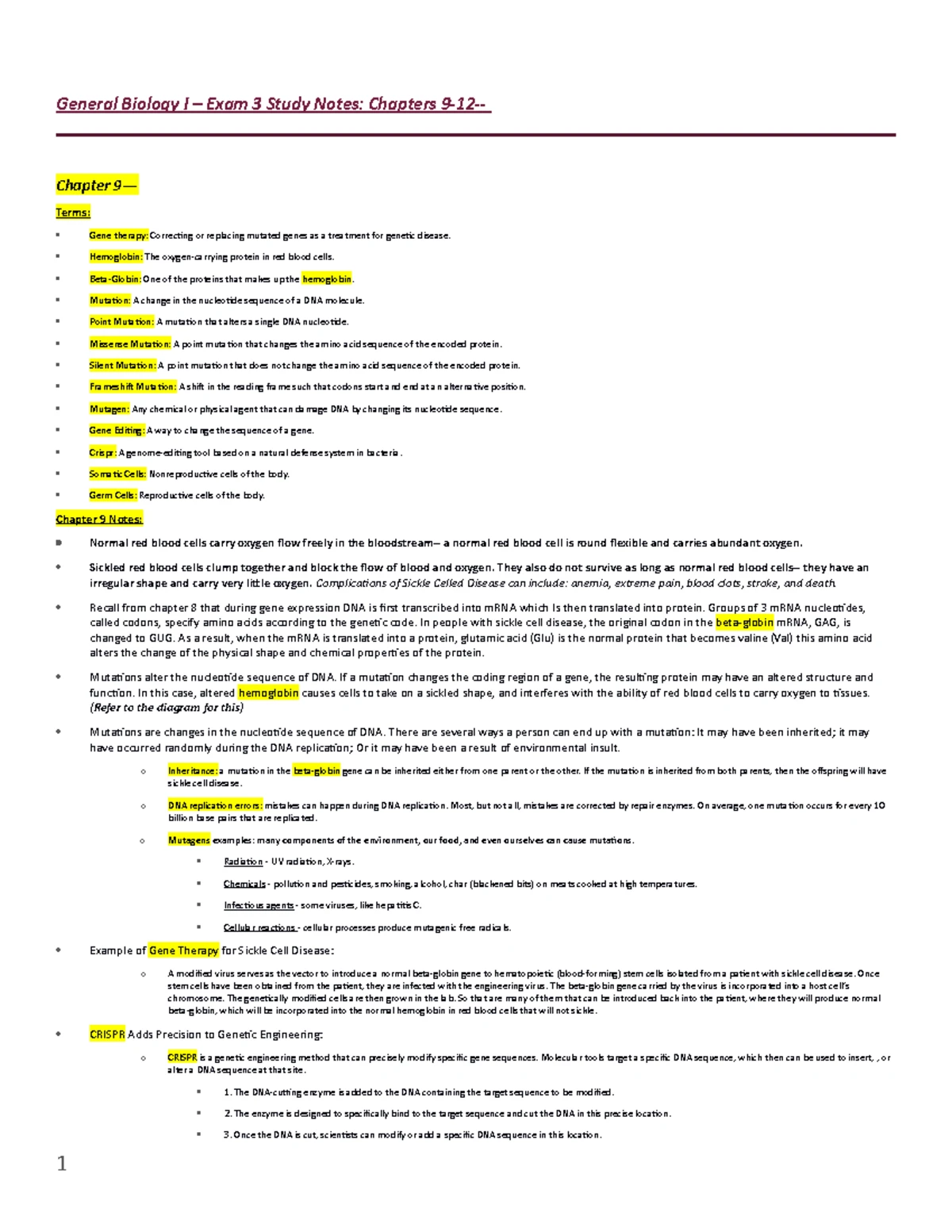 Shuster BCW4E Chapter 3 Study Guide: Cell Structure & Function - Studocu