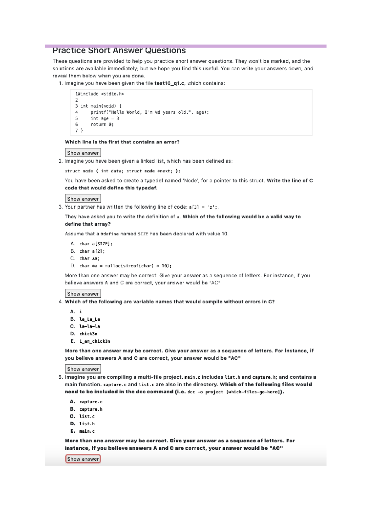 WEEK 10 TEST Solutions and Explanations for Review - Studocu