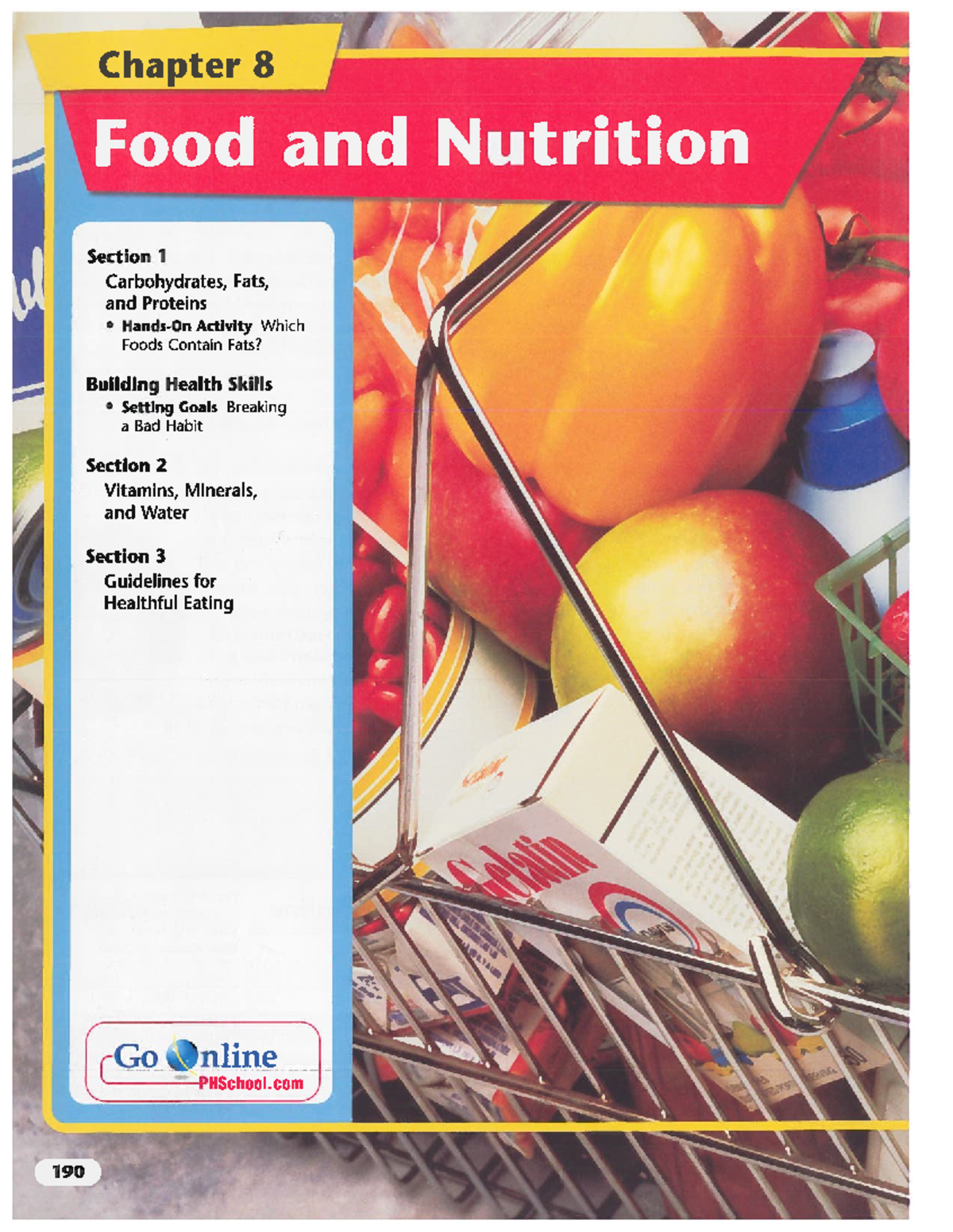 Chp 8: Comprehensive Guide on Food and Nutrition Essentials - Studocu