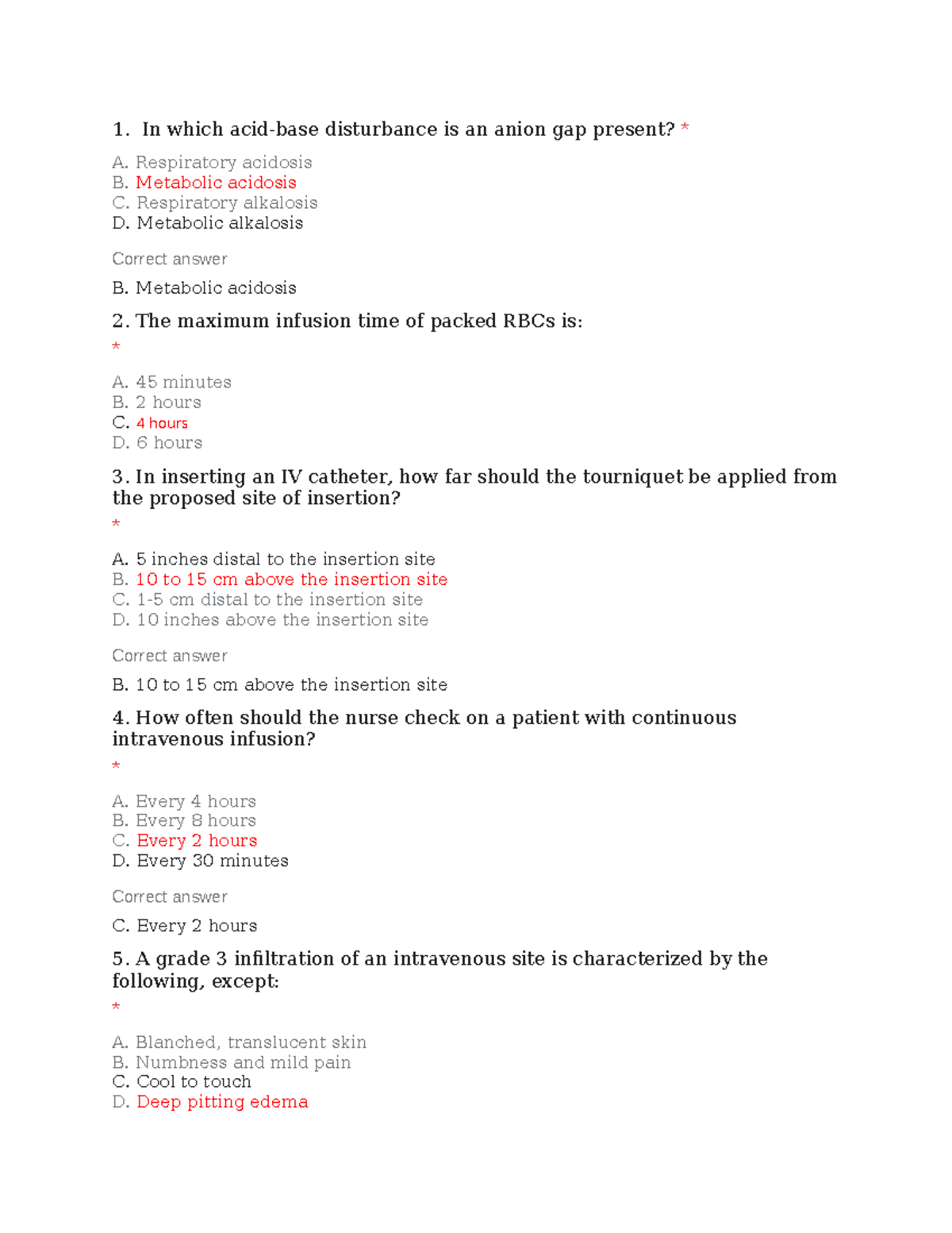 TRA NP1 Diagnostic Exam: Key Concepts and Practice Questions - Studocu