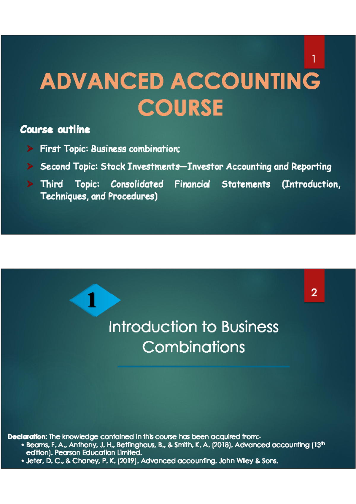 Lecture 1-2: Chapter 1 Overview - Course G41 - Studocu