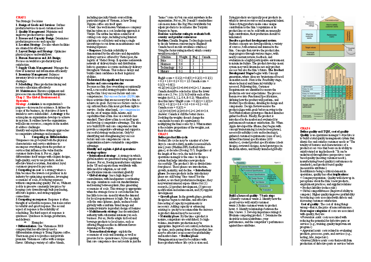 POM 101: Strategic Decisions and Global Operations Overview - Studocu