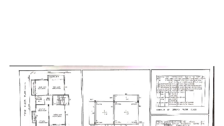 RCC Slab Details for Ground Floor Layout - Final Exam - Studocu