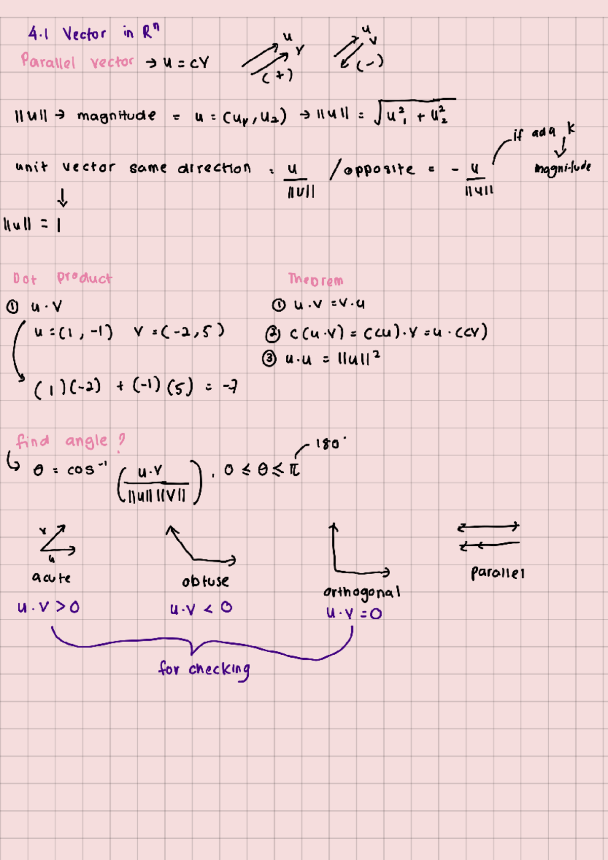 CHAP 41, 42, 46 - Vector Spaces and Operations - 241217 125039 - Studocu