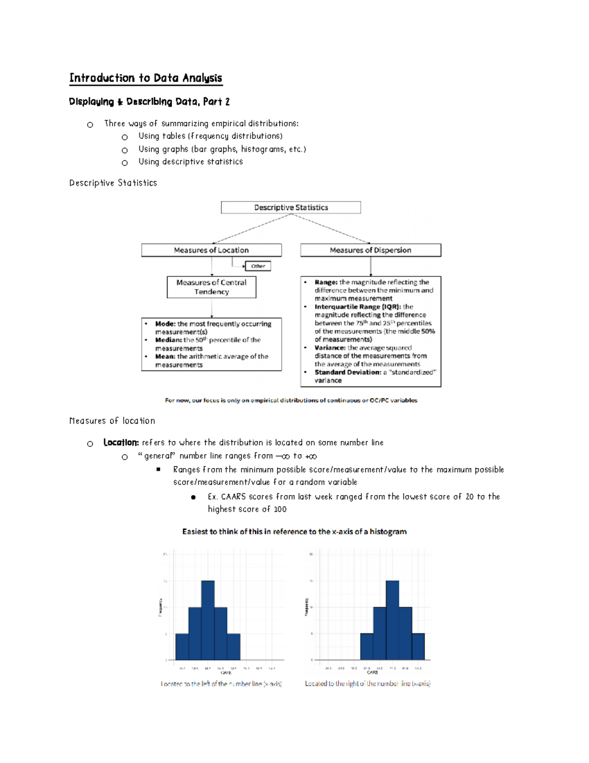 Lecture 3: Displaying & Describing Data, Part 2 - Introduction to Data ...