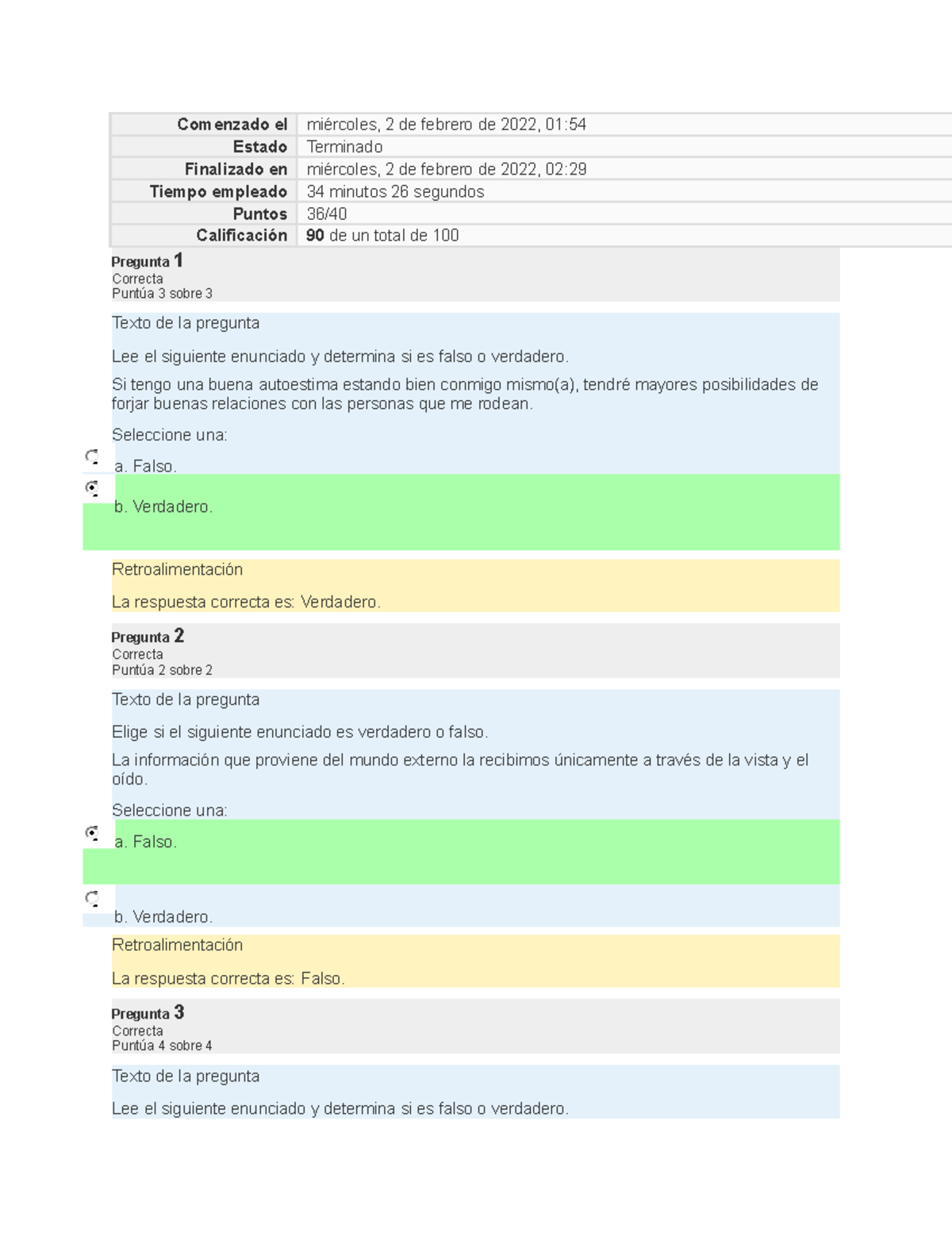 Desarrollo Humano V1 - Examen Final 90/100 Respuestas y ...
