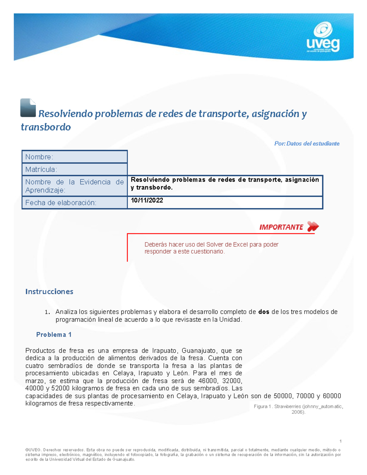 EA5 - Problemas de Redes de Transporte: Asignación y Transbordo - Studocu