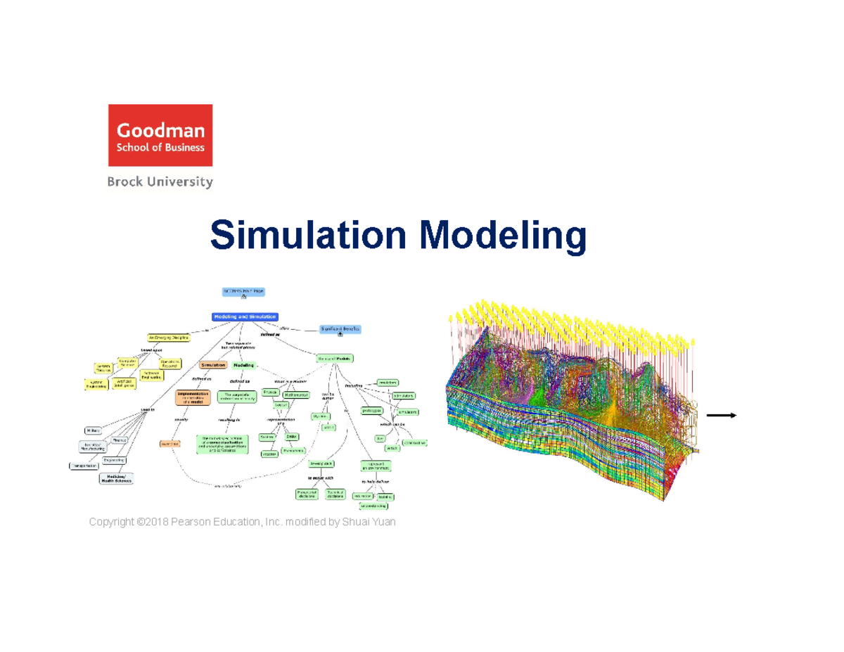 Lecture 7 - Simulation Modeling - Simulation Modeling Copyright ©2018 ...