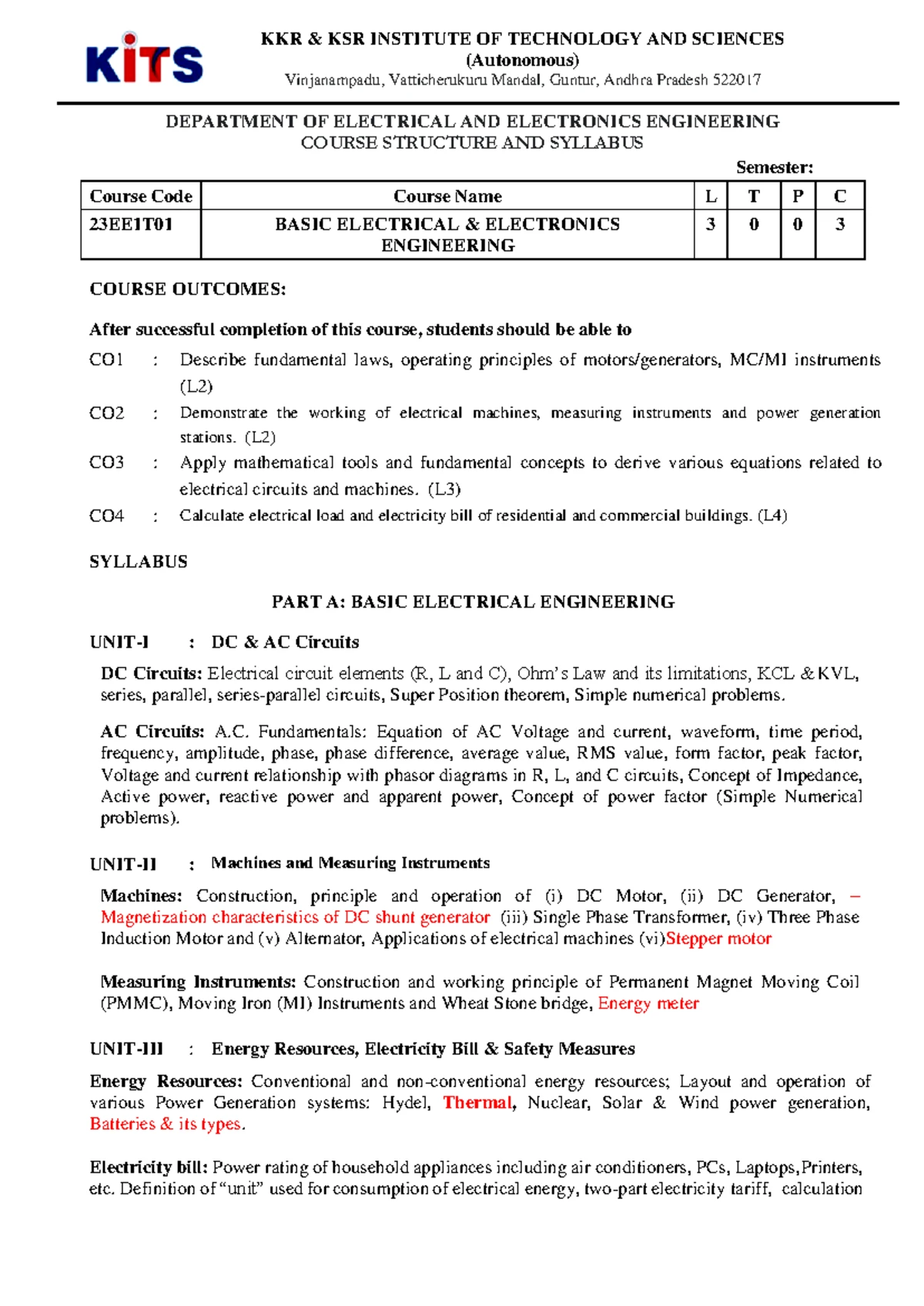 EPMDC Motors Lecture Notes: Unit 4 on Permanent Magnetic Materials ...