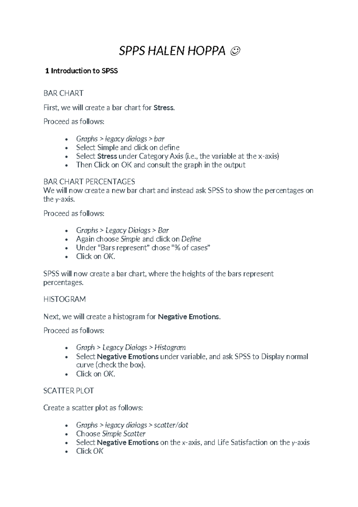 SPSS ALLE Codes & Commands: Detailed Guide for Data Analysis - Studeersnel