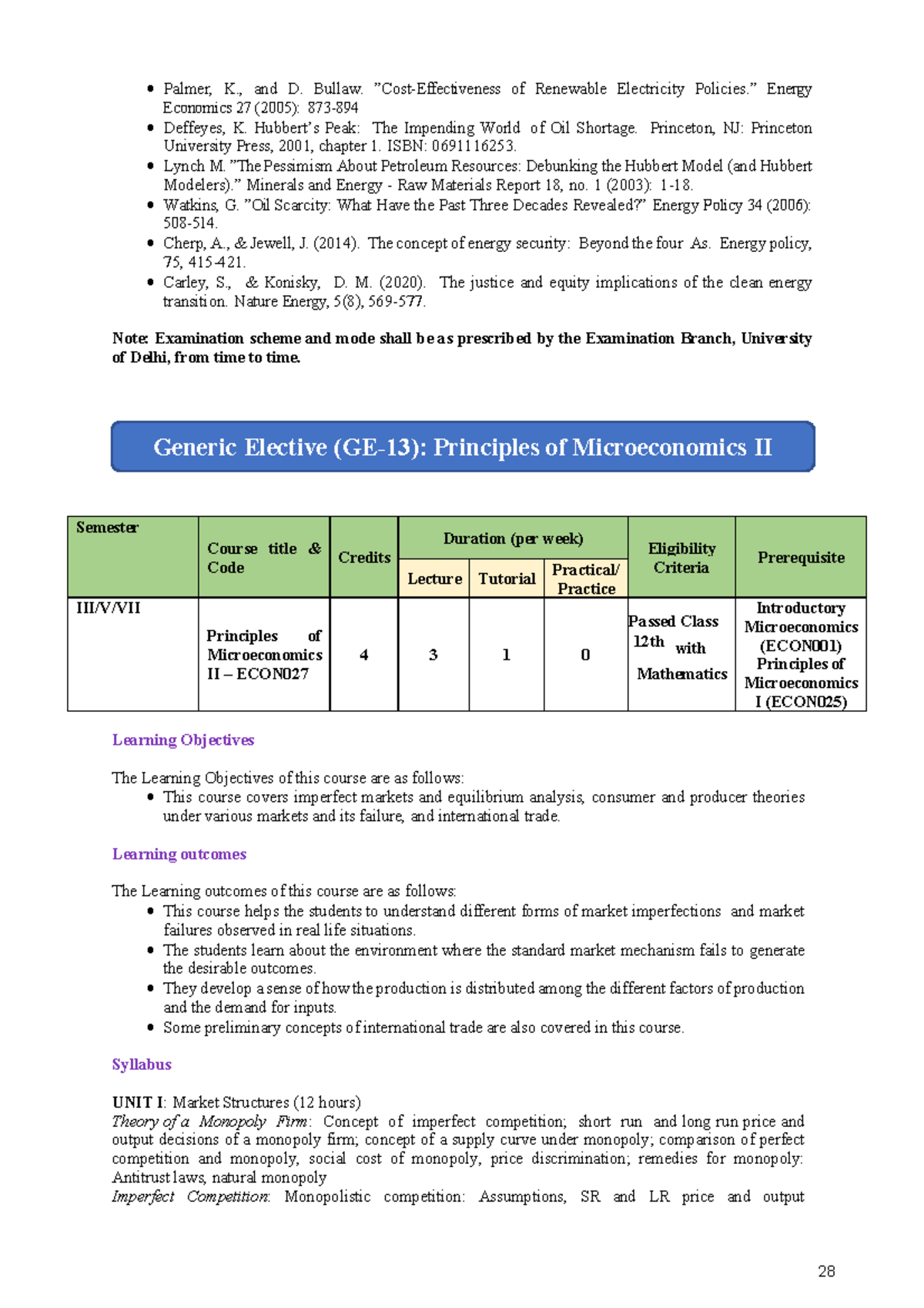 ECON027: Principles of Microeconomics II - Chapter 1 Overview - Studocu