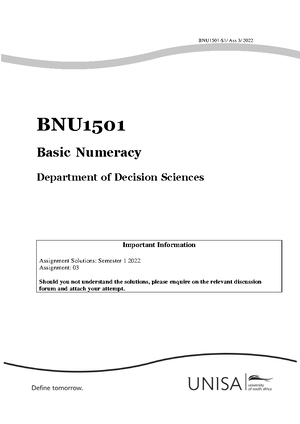 Bnu1501 Assignment 1 Semester 1 Memo 2025 Bnu1501 Assignment Bnu1501 Assignment 1 Semester 1 Memo 2025 Bnu1501 Assignment
