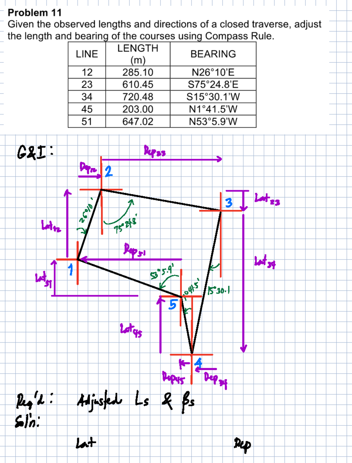 Surveying 5 6 201 - Depas and Latia Calculations Notes - Studocu